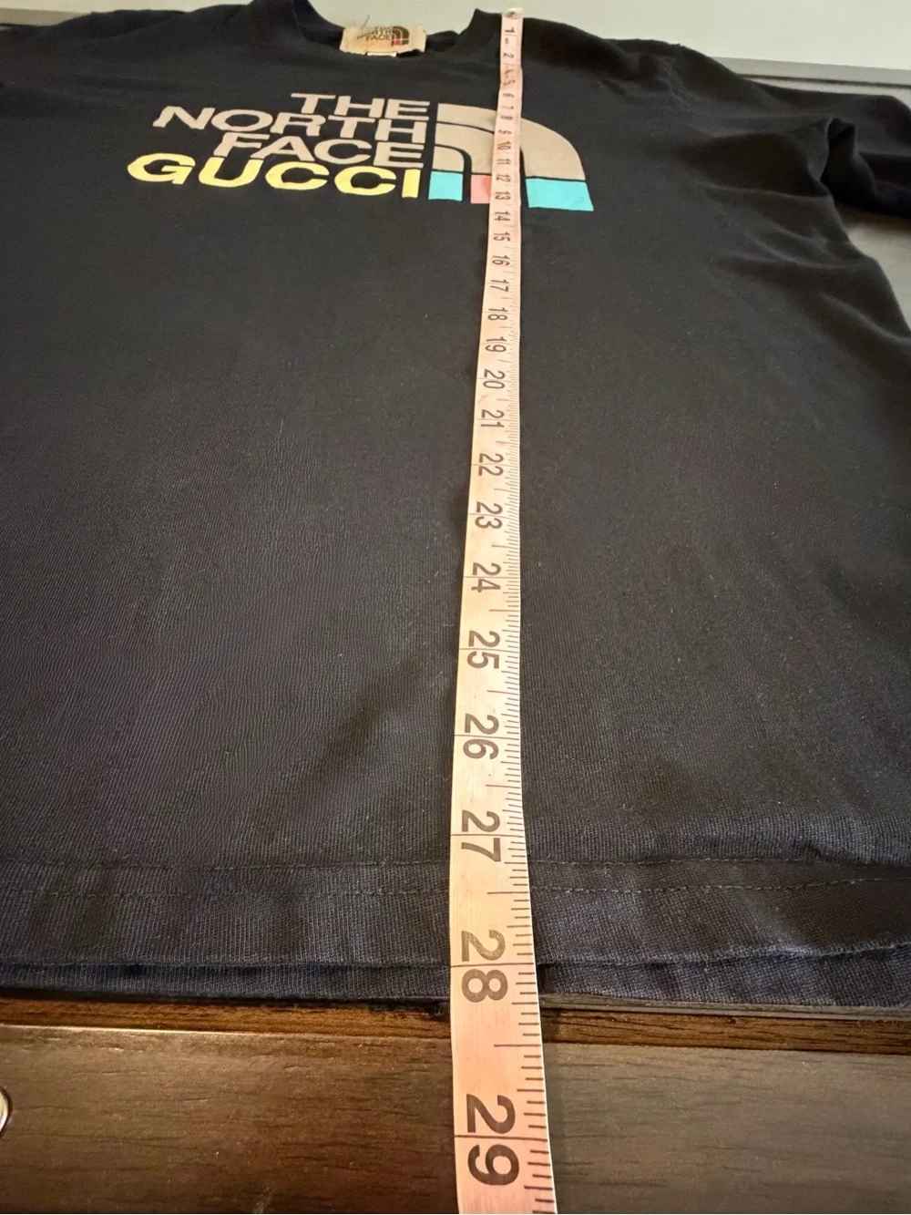 Gucci x The North Face Logo T-Shirt Black Large Made in Italy